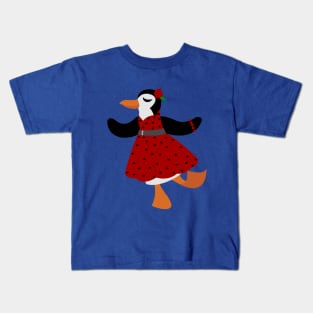 Dapper Day Penguin Kids T-Shirt